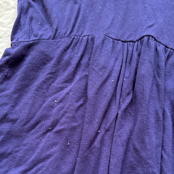 Women’s Navy Babydoll Tank Top Sleeveless - Picture 3 of 7